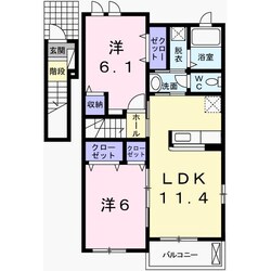 クラール坂上の物件間取画像